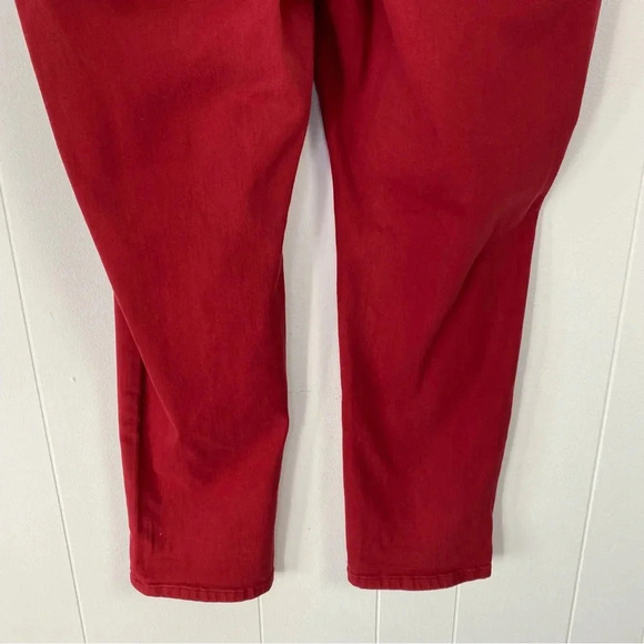 NWT Torrid Boyfriend Straight Vintage Stretch Mid-Rise Denim Jean Red Sz 18 R - Picture 10 of 16